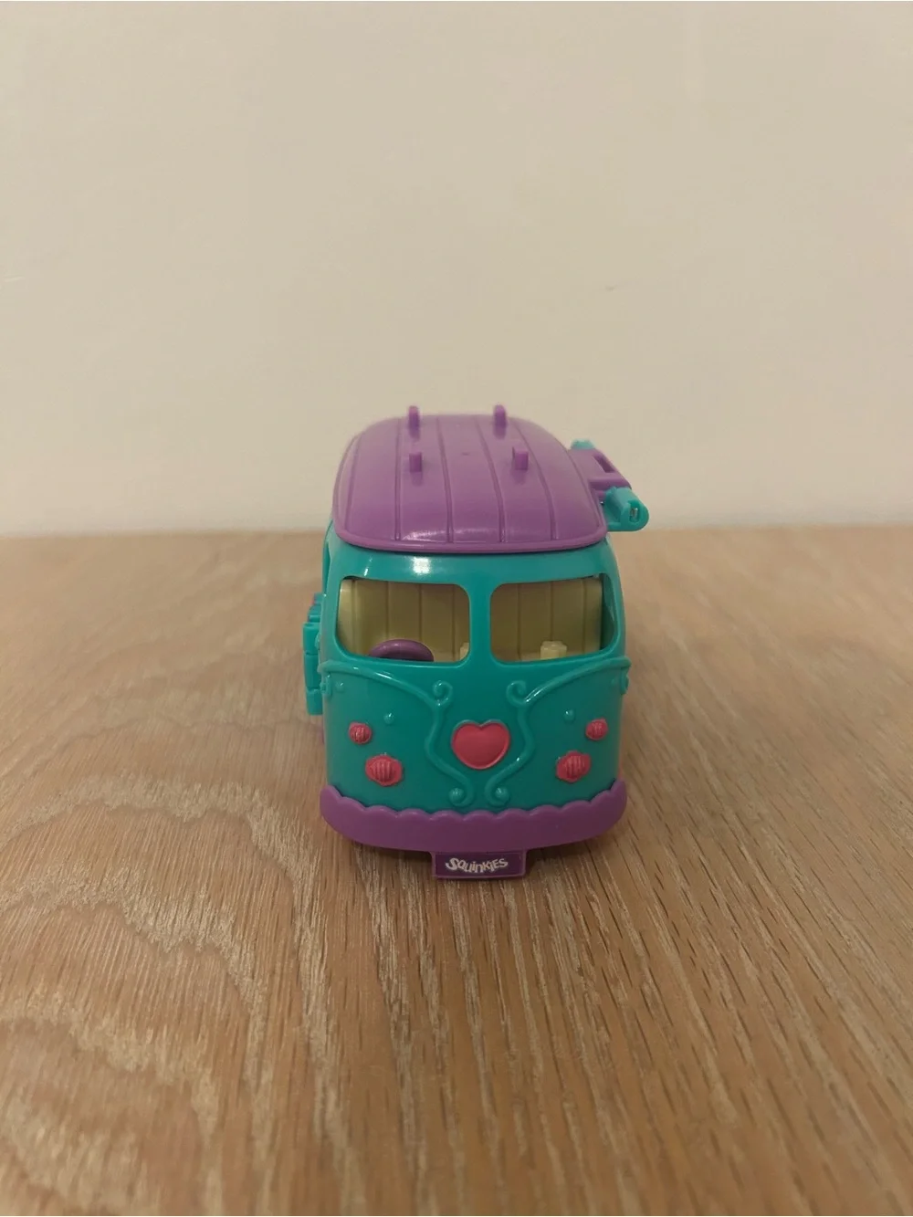Teal and Purple Toy Camper Van with Pink Accents - Kids Play Vehicle